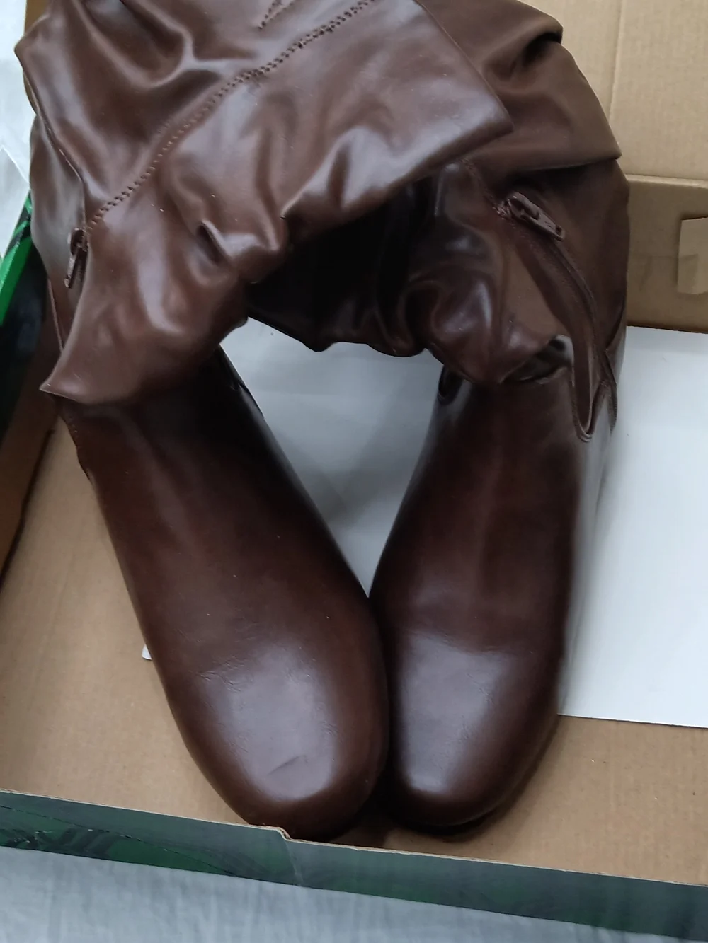 Classic Tall Riding Boots - Brown